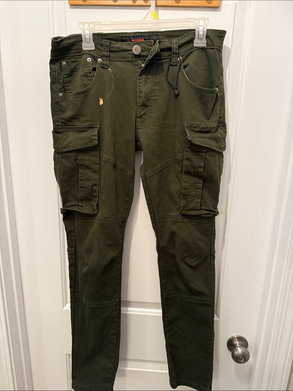 Copper Rivet Olive Green Cargo Pants